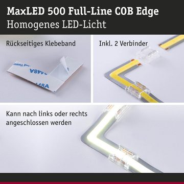 Paulmann LED Stripe MaxLED 500 Full-Line COB Eckverbinder in Silber 0,3W 25lm 2700K, 1-flammig, LED Streifen