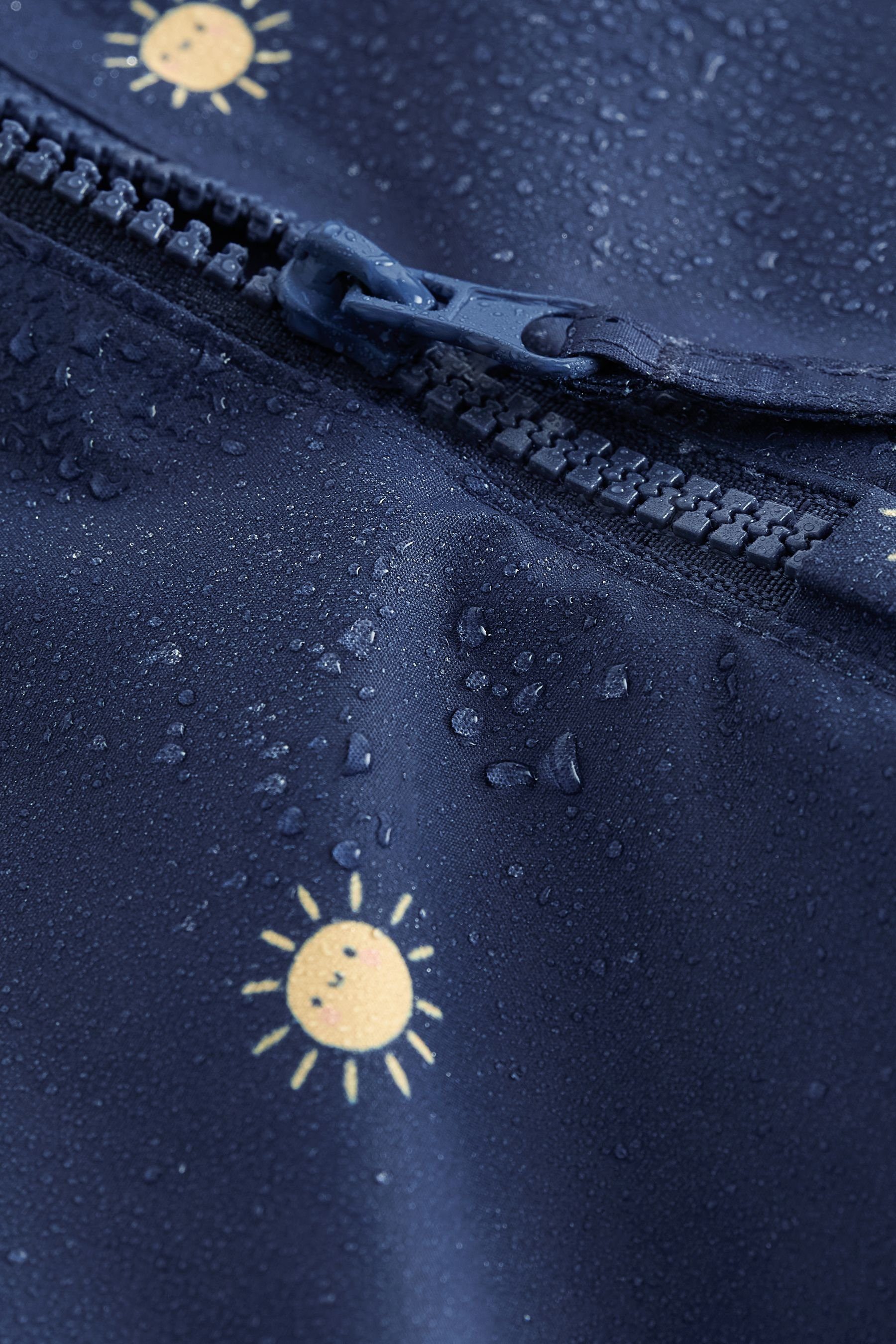 Wasserdichter Matschanzug Next mit Print Navy Fleecefutter Regenoverall (1-tlg)