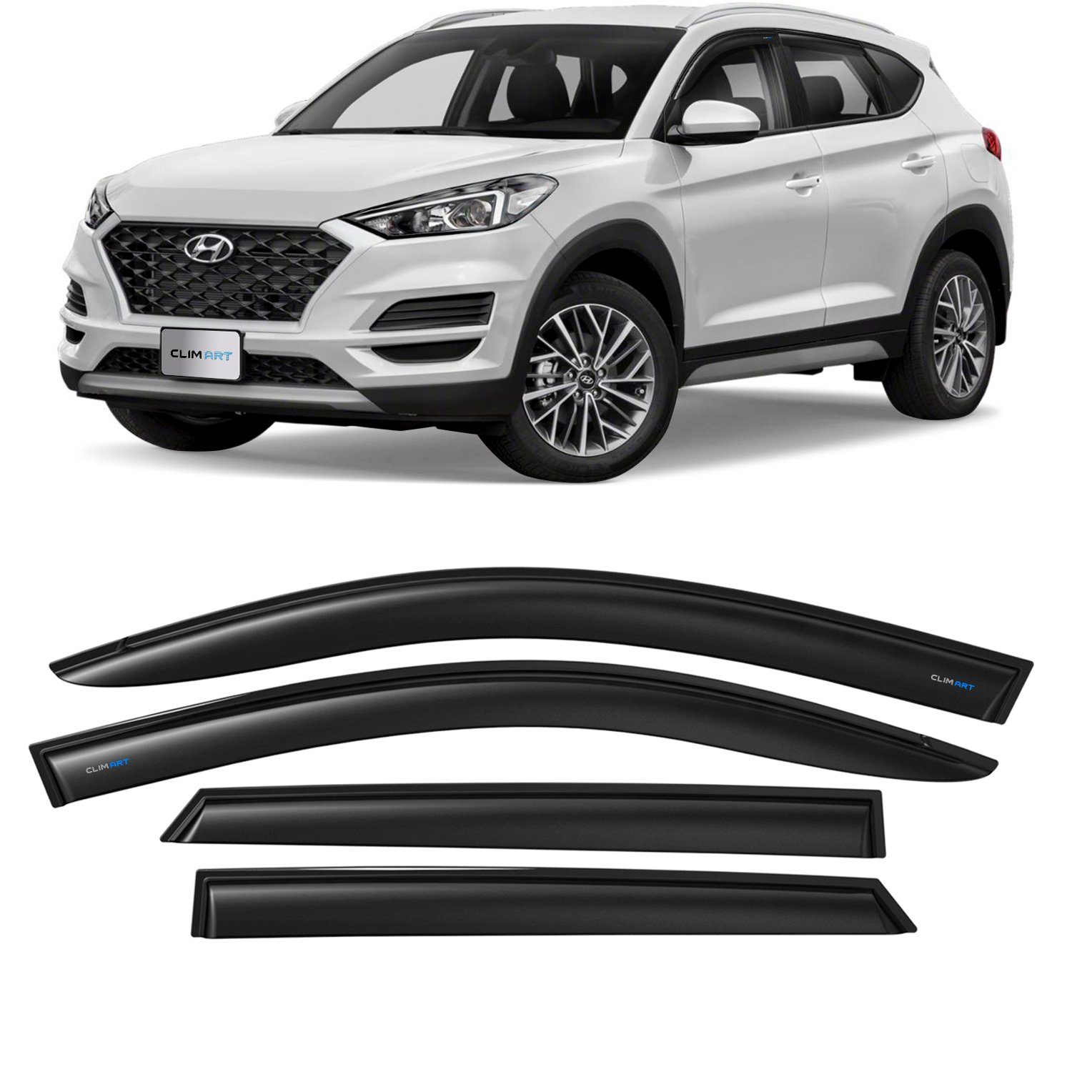 4 stück Auto Windabweiser für Hyundai Tucson 2015-2020