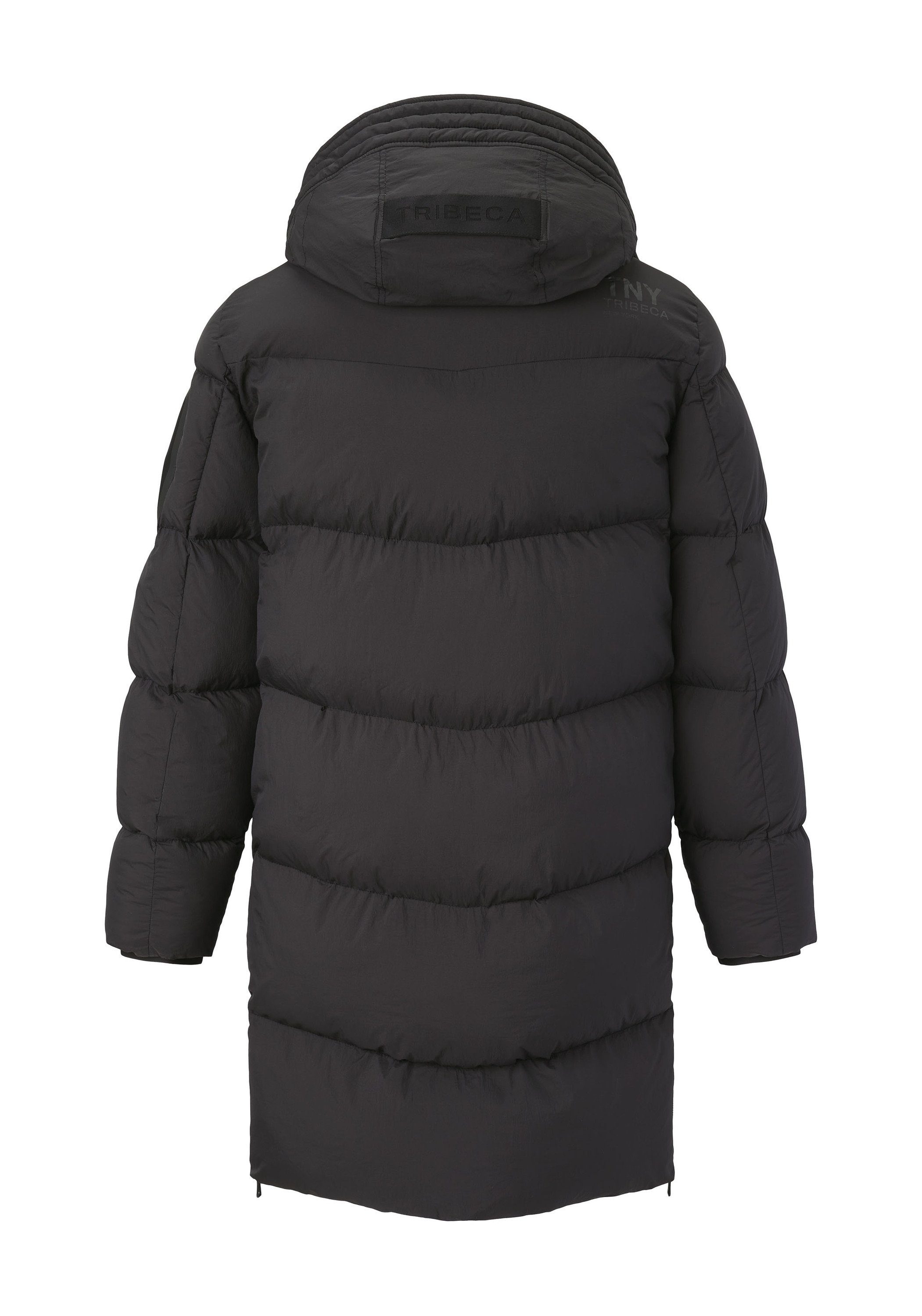 black Sportlich-moderner Tribeca Franklin Steppjacke extralang Parka