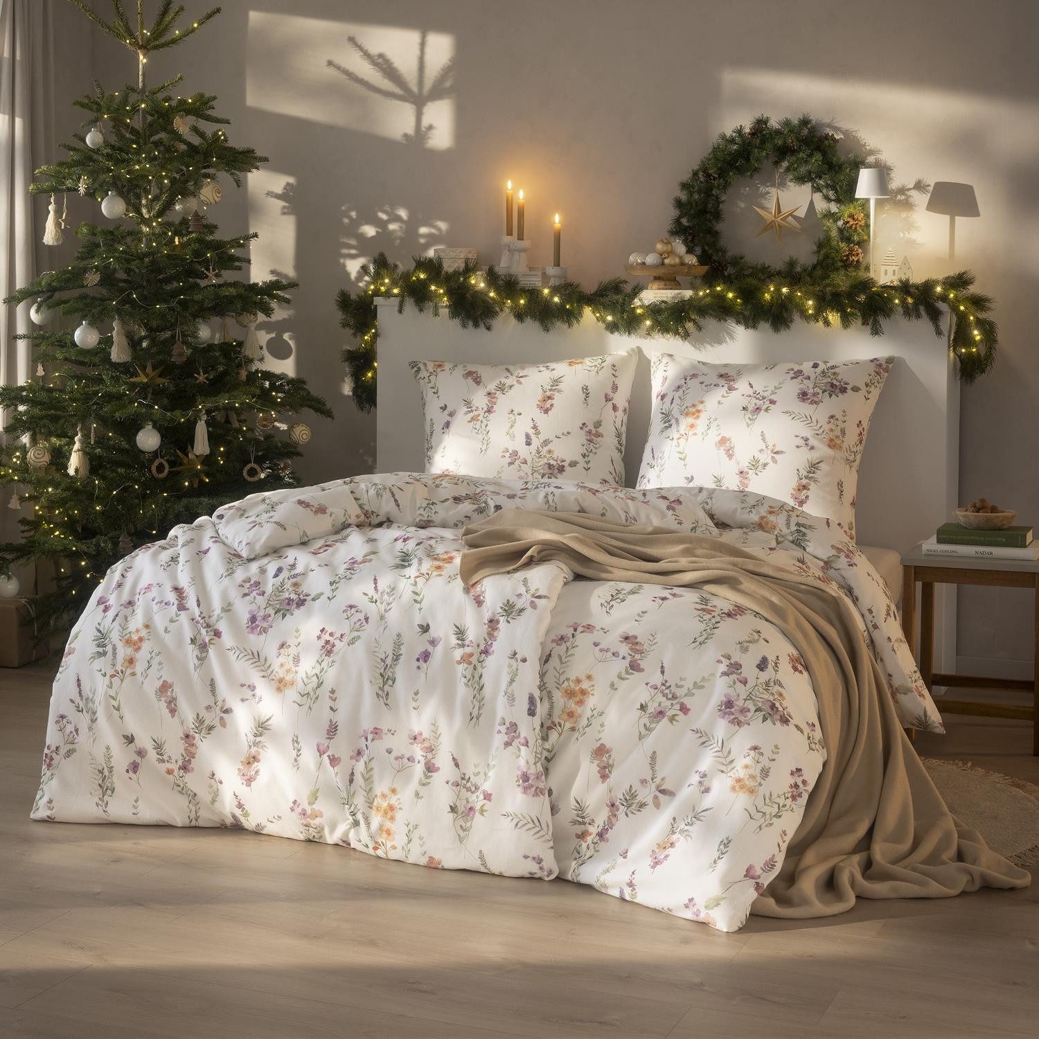 Estella Bettwäsche Estella Flanell Bettwäsche Millefleur günstig online kaufen