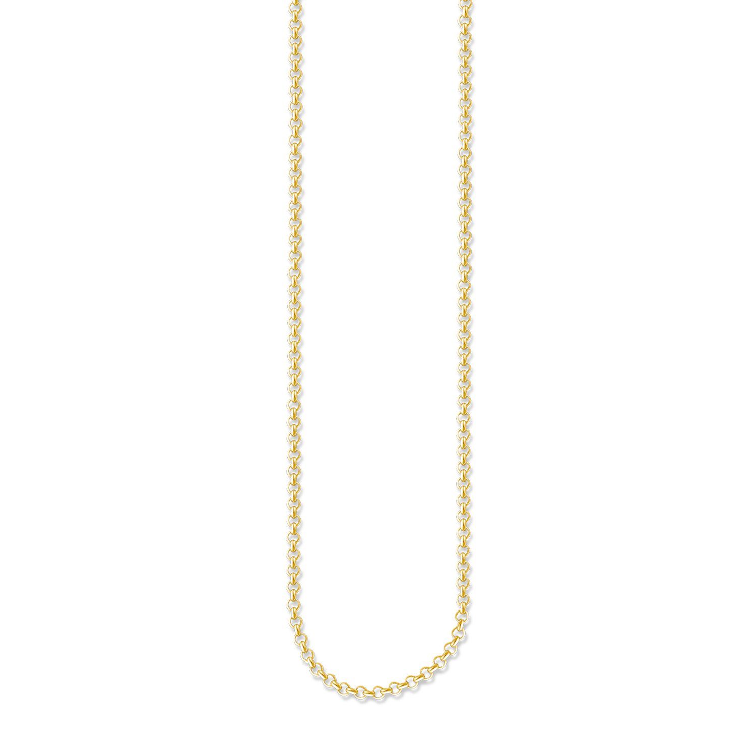 Kette ohne Anhänger KE1219-413-12 Halskette Damen Sterling-Silber Gelbgold 42 cm