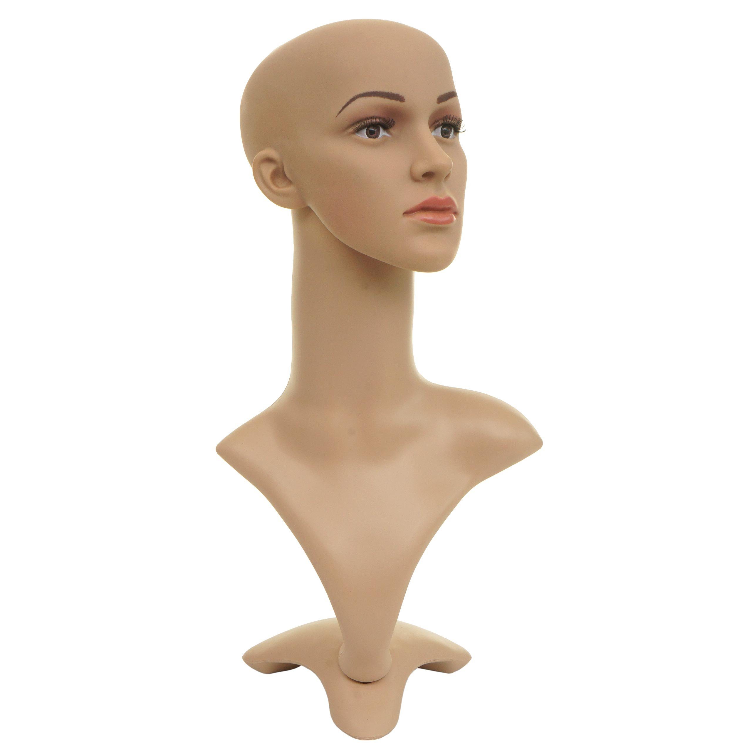 MCW Schneiderpuppe MCW-G70, Für Präsentationen von Perücken, Schmuck, Sonnenbrillen, usw.