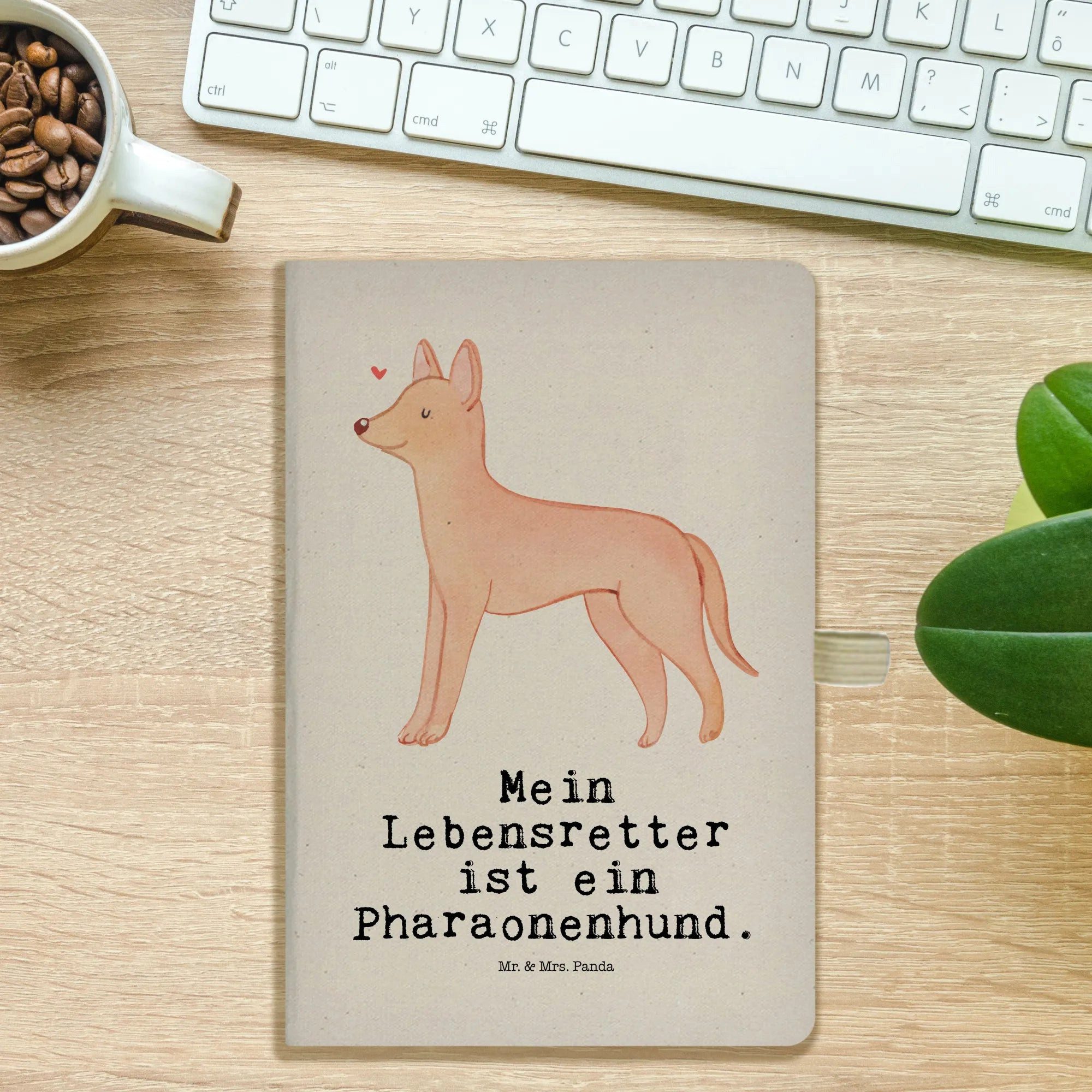 Thumbnail - Mr. & Mrs. Panda Notizbuch Pharaonenhund Lebensretter - Transparent - Geschenk, Notizheft A5, Sc Mr. & Mrs. Panda, Kreat...