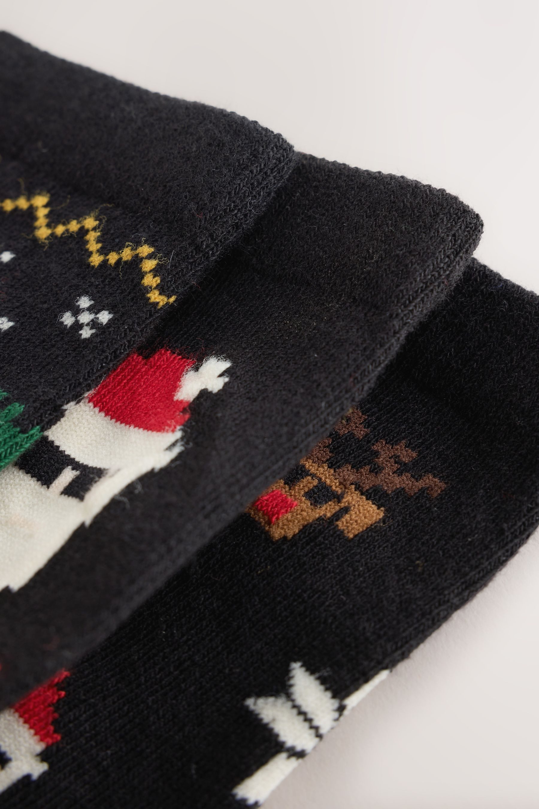 Next Basicsocken Weihnachtssocken mit Baumwollanteil, 3er-Pack (3-Paar) – Bild 3 von 5