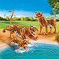 Playmobil® Konstruktions-Spielset »2 Tiger mit Baby (70359), Family Fun«, (3 St), Made in Europe, Bild 2