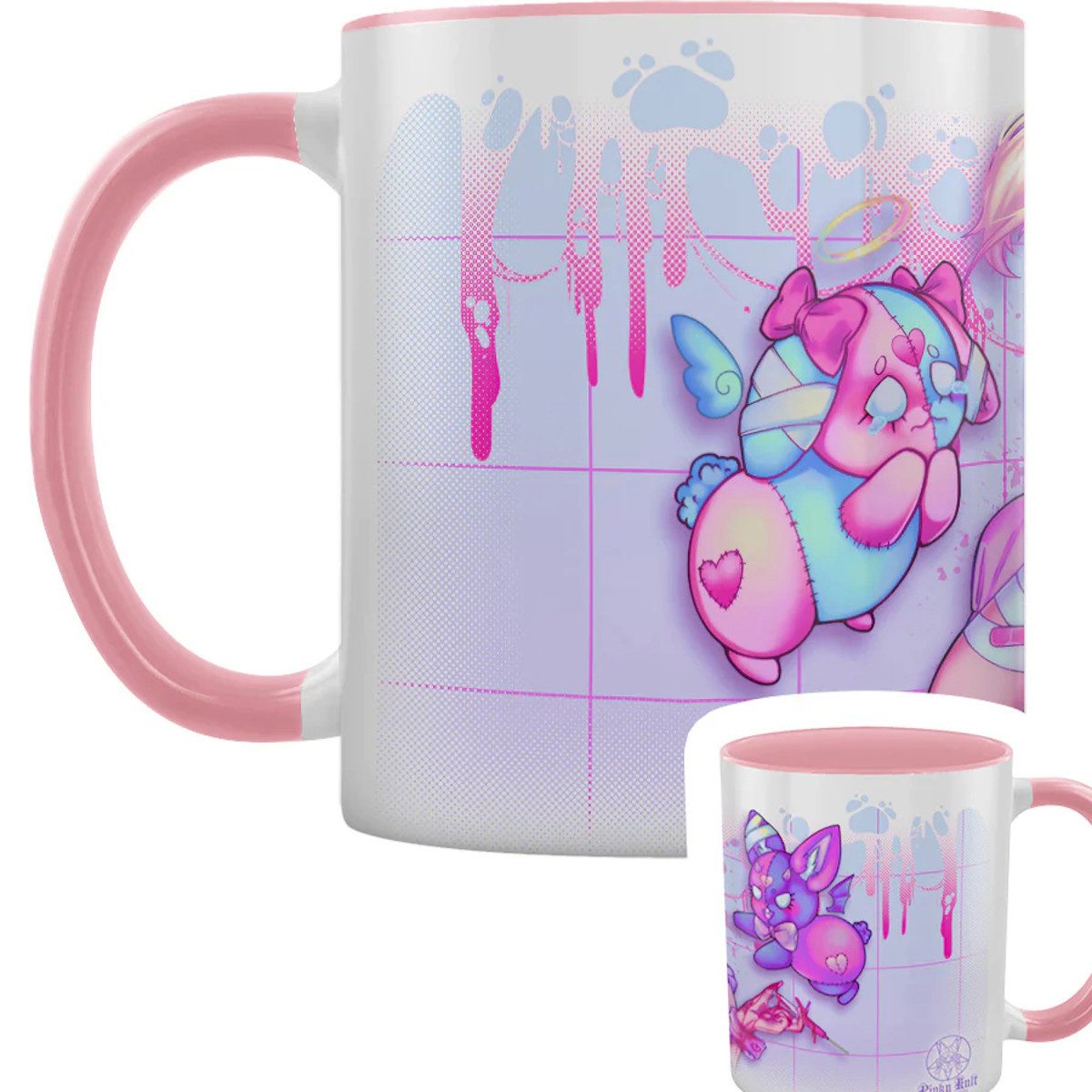 Grindstore Tasse Anime Tasse Pinku Kult Fragile Pink, Anime Tasse Pinku Kult Fragile Pink