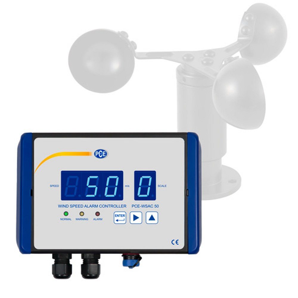 PCE Instruments Anemometer / Windwarngerät PCE-WSAC 50-220, Voralarm und Alarm Wetterstation