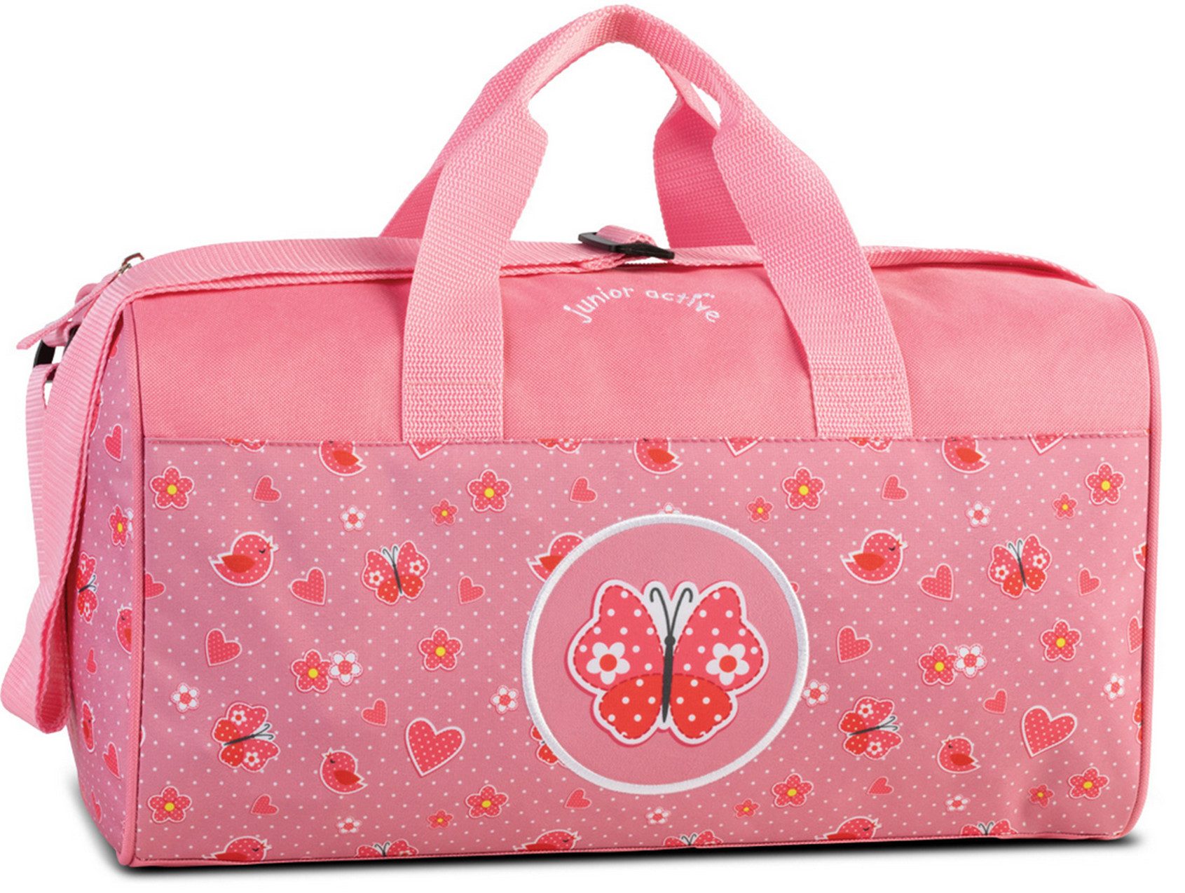 Ebaxx Sporttasche Kinder Sport Reise Tasche Jungen Mädchen Dino Hund Katze Löwe Auto