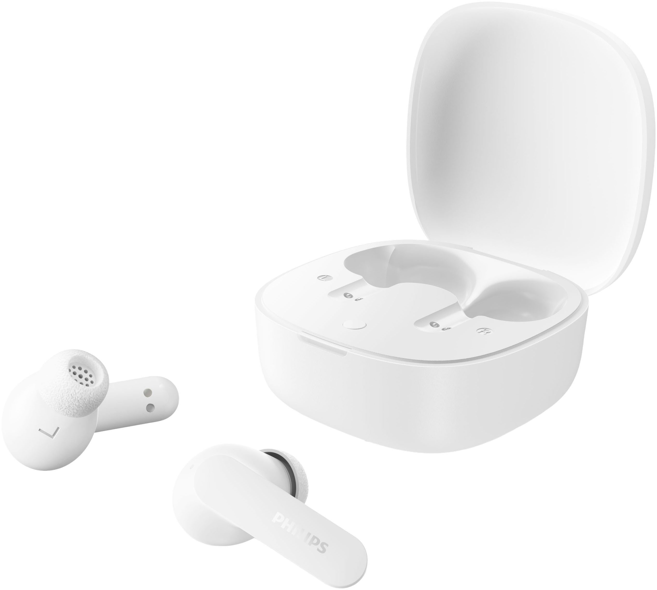 Philips TAT2100WT/00 wireless In-Ear-Kopfhörer (Geräuschisolierung, Google Assistant, Siri, Bluetooth)