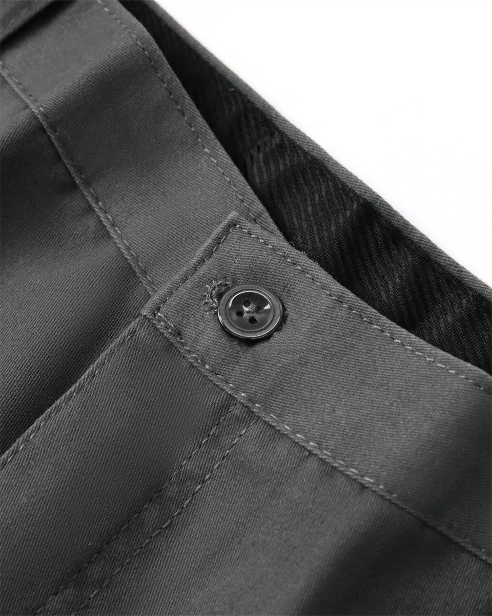 Allthemen Chinohose aus reiner Baumwolle Chino mit hoher Taille