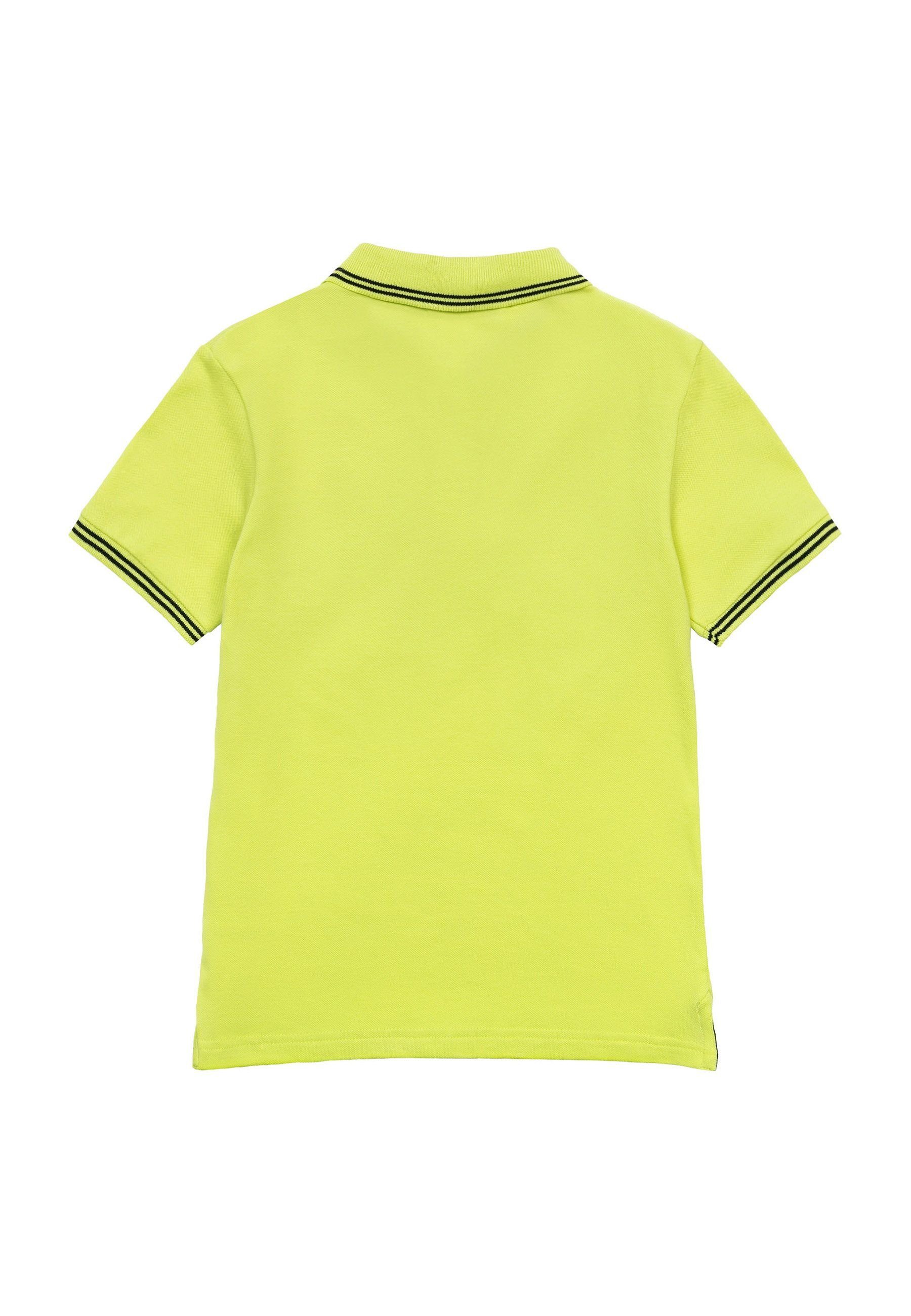 Poloshirt mit (1y-14y) Kontrastelementen Grün MINOTI Poloshirt
