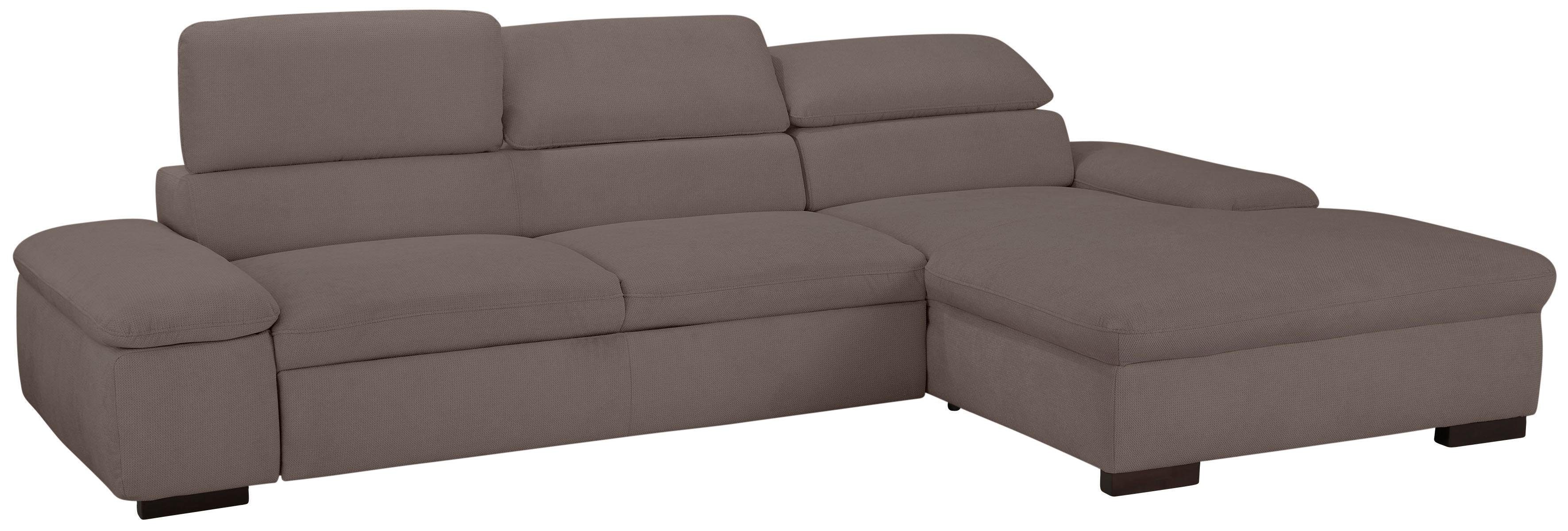 OTTO home Ecksofa Alberto L-Form, mit Kopfteilverstellung, wahlweise mit Schlaffunktion