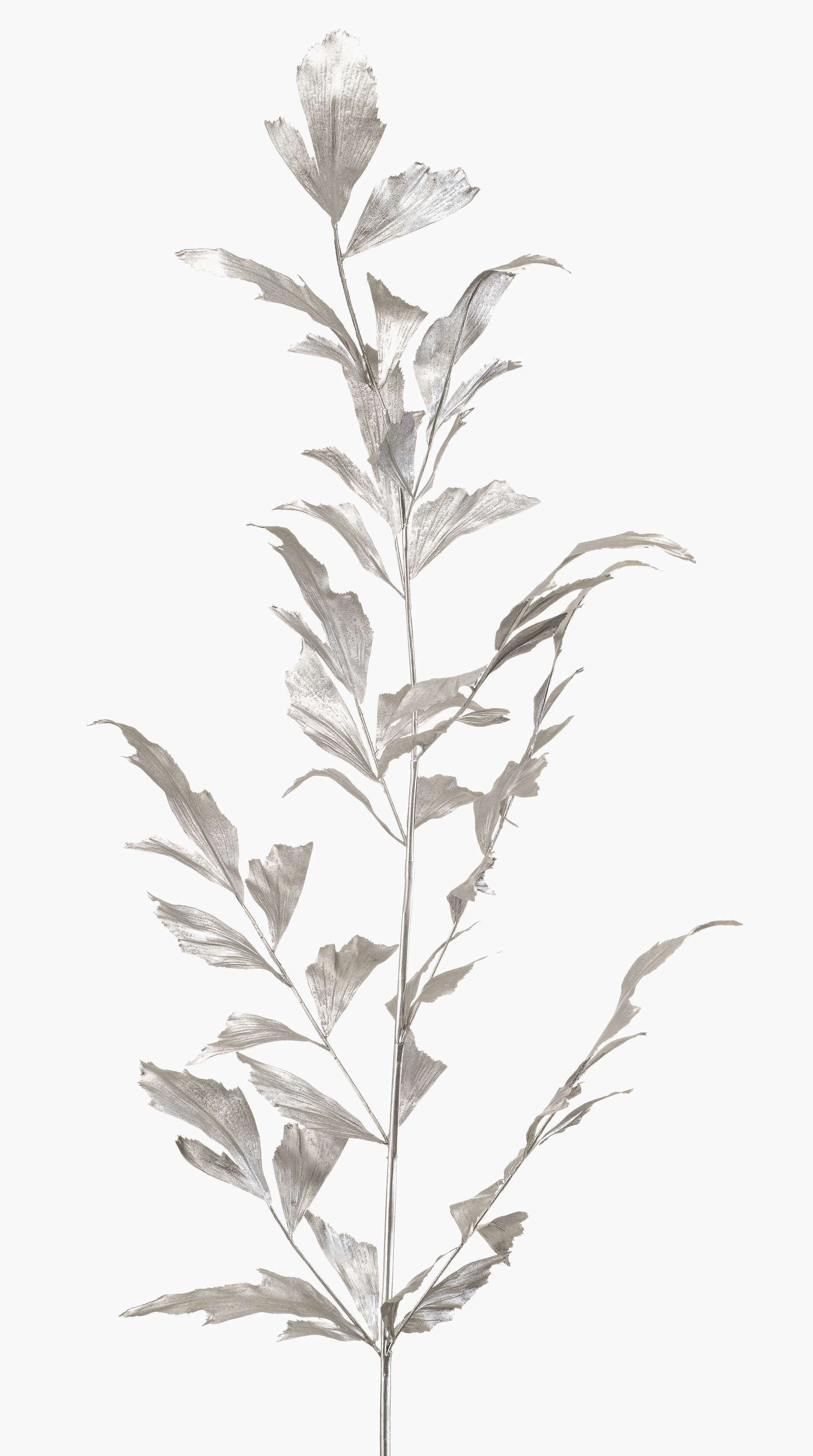 Kunstzweig Kunstblatt Fischschwanzpalme MANIESO, Silber, 130cm Fischschwanzpalme, artplants, Höhe 130.0 cm