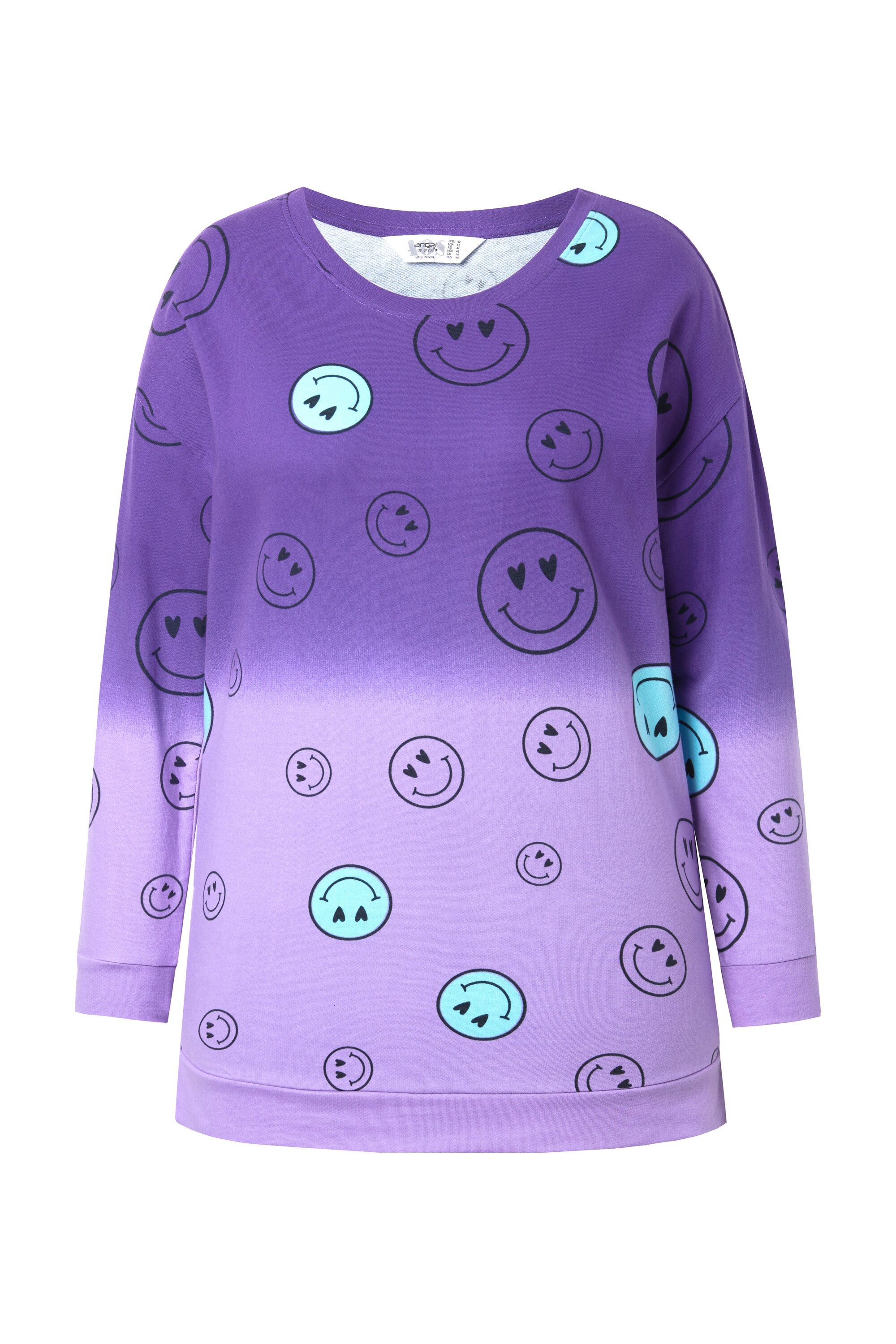 Angel of Style Sweatshirt Sweatshirt oversized Farbverlauf Smiley Langarm günstig online kaufen