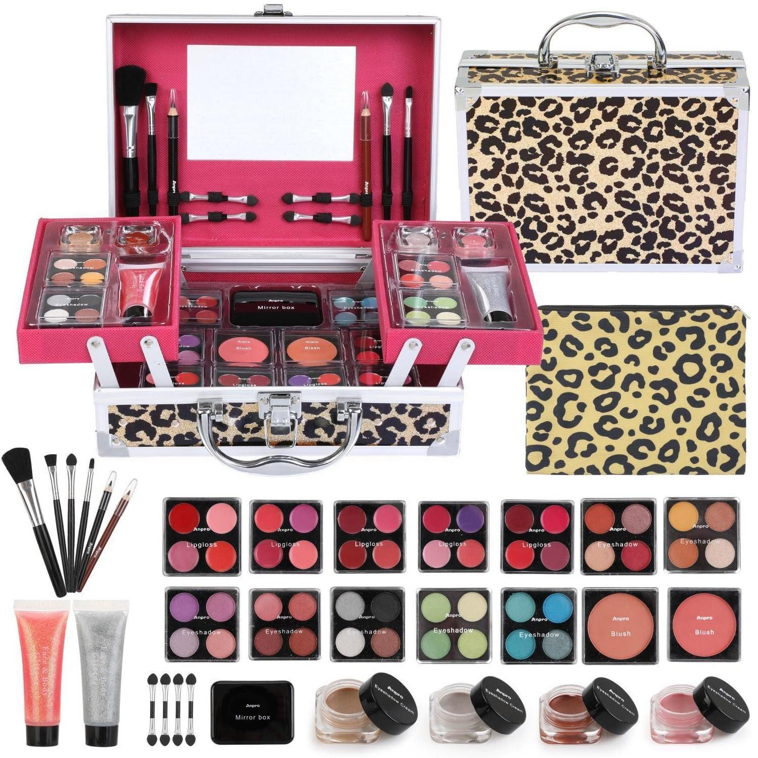 LuxusKollektion Schmink-Set Schminkset Mädchen Leopard Gelb