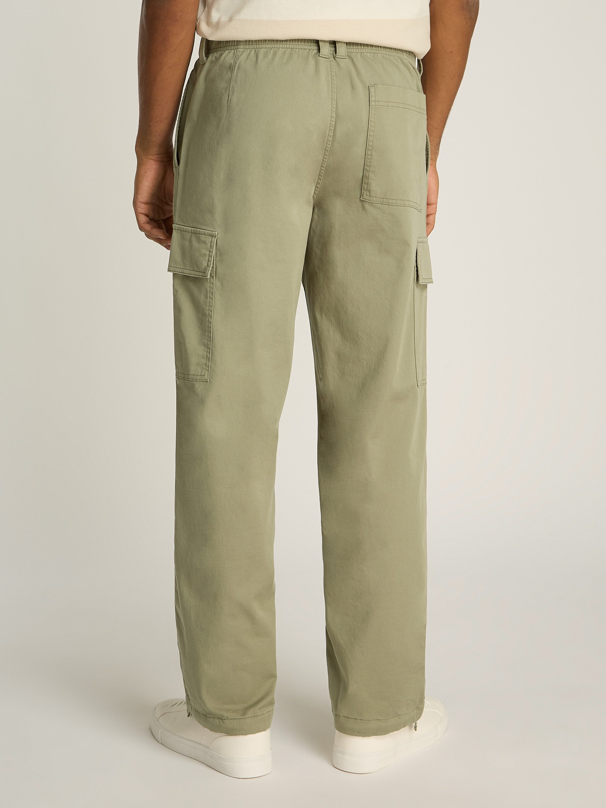 Calvin Klein Jeans Cargohose REGULAR STRAIGHT CARGO mit Logoprägung