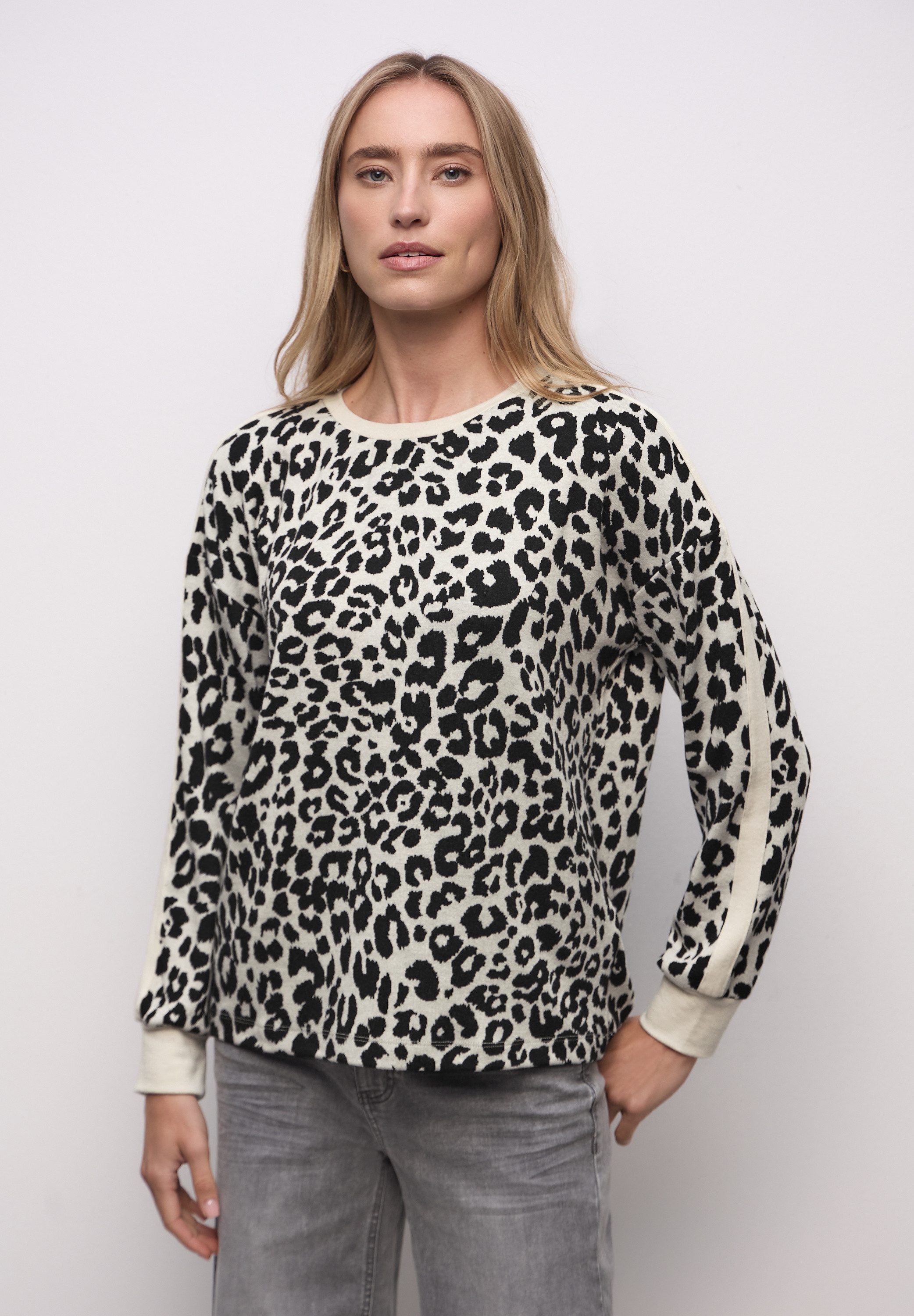 STREET ONE Langarmshirt im Leo Design günstig online kaufen