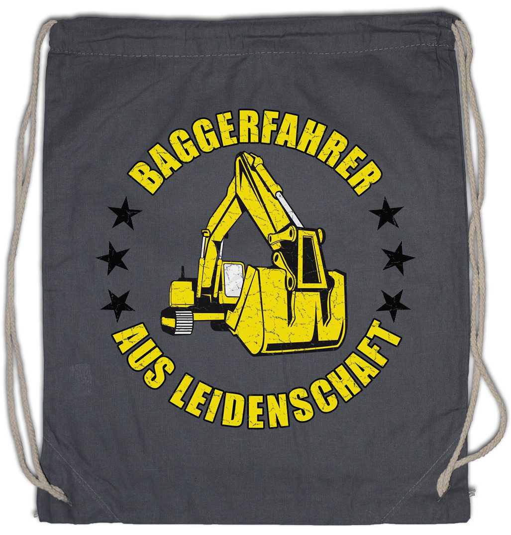 Turnbeutel Baggerfahrer Aus Leidenschaft Turnbeutel Bagger Arbeit Excavator