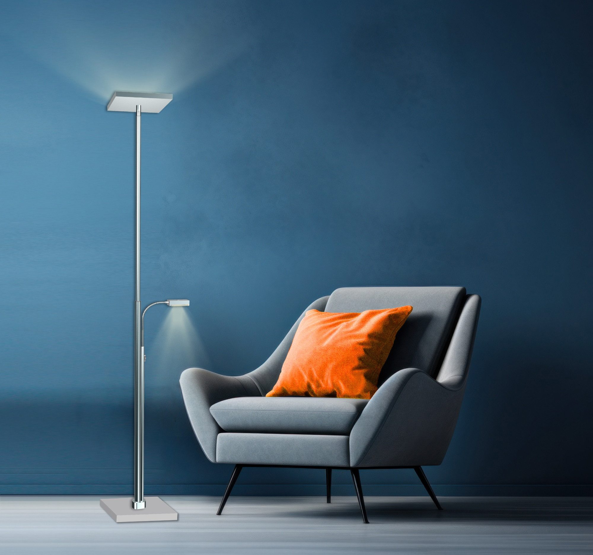 MeLiTec LED Stehlampe ST57, warmweiß