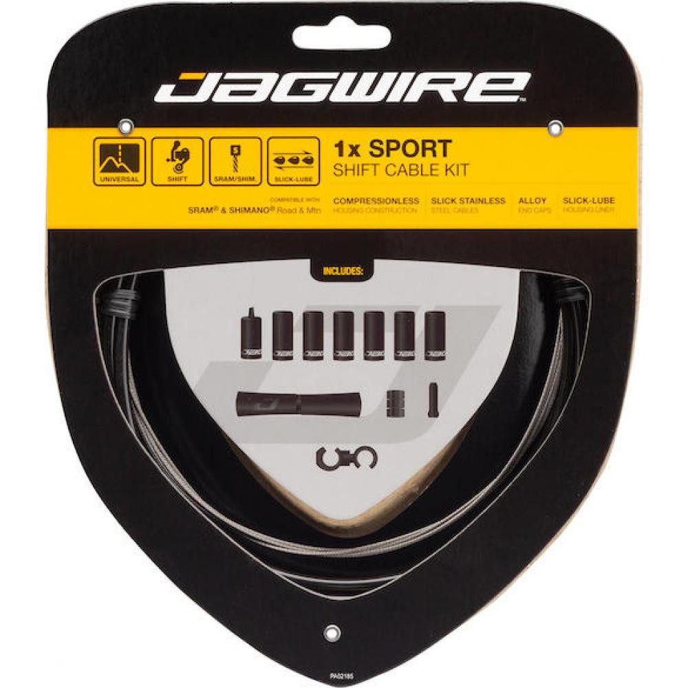 Jagwire Schalthebel Jagwire Schaltzugset Road & Mountain Sport Universal Schwarz - präzise