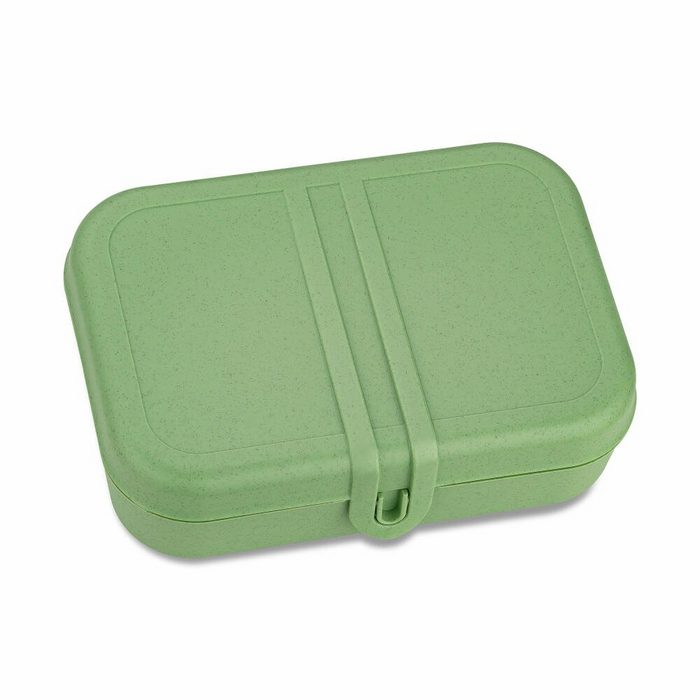 KOZIOL Lunchbox Pascal L Nature Leaf Green Kunststoff mit Trennsteg