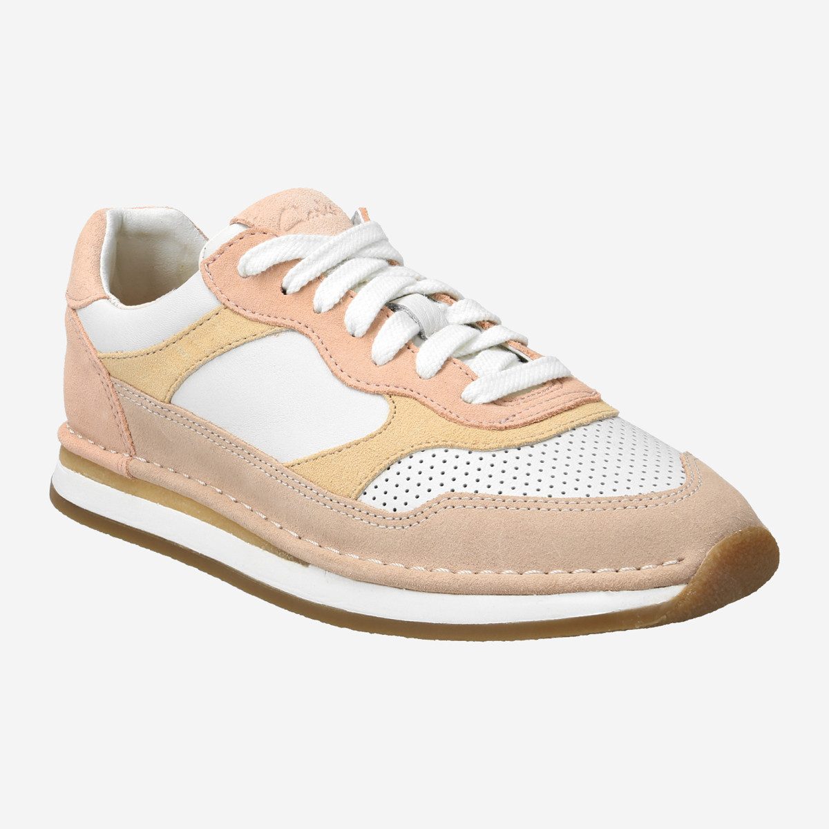 Clarks CraftRun Tor 26170035 4, Sneaker in Beige kombiniert für Damen Sneaker