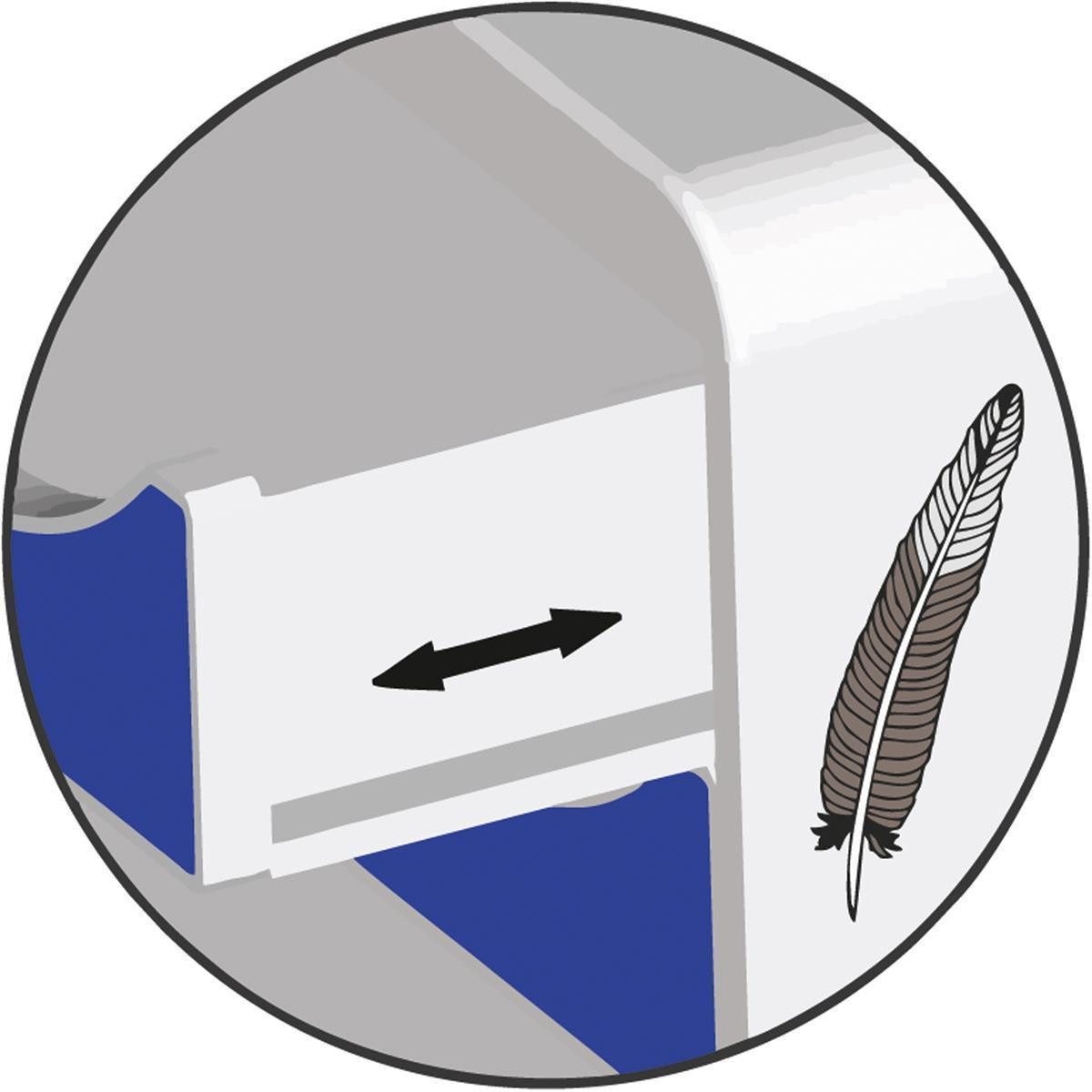 EXACOMPTA Schubladenbox EXACOMPTA Schubladenbox BIG-BOX, 4 Schübe, lichtgrau