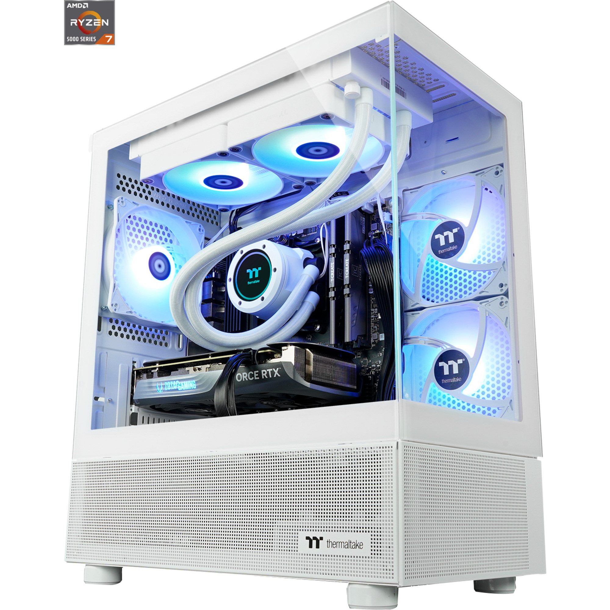 Thermaltake Thermaltake FTW Snow 5060Ti, Gaming-PC, (Windows PC (AMD Ryzen 7, NVIDIA GeForce RTX 5060 Ti, 32 GB RAM)
