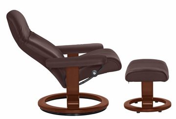 Stressless® Relaxsessel Garda (Set, Relaxsessel mit Hocker), mit Hocker, mit Classic Base, Größe M, Gestell Braun