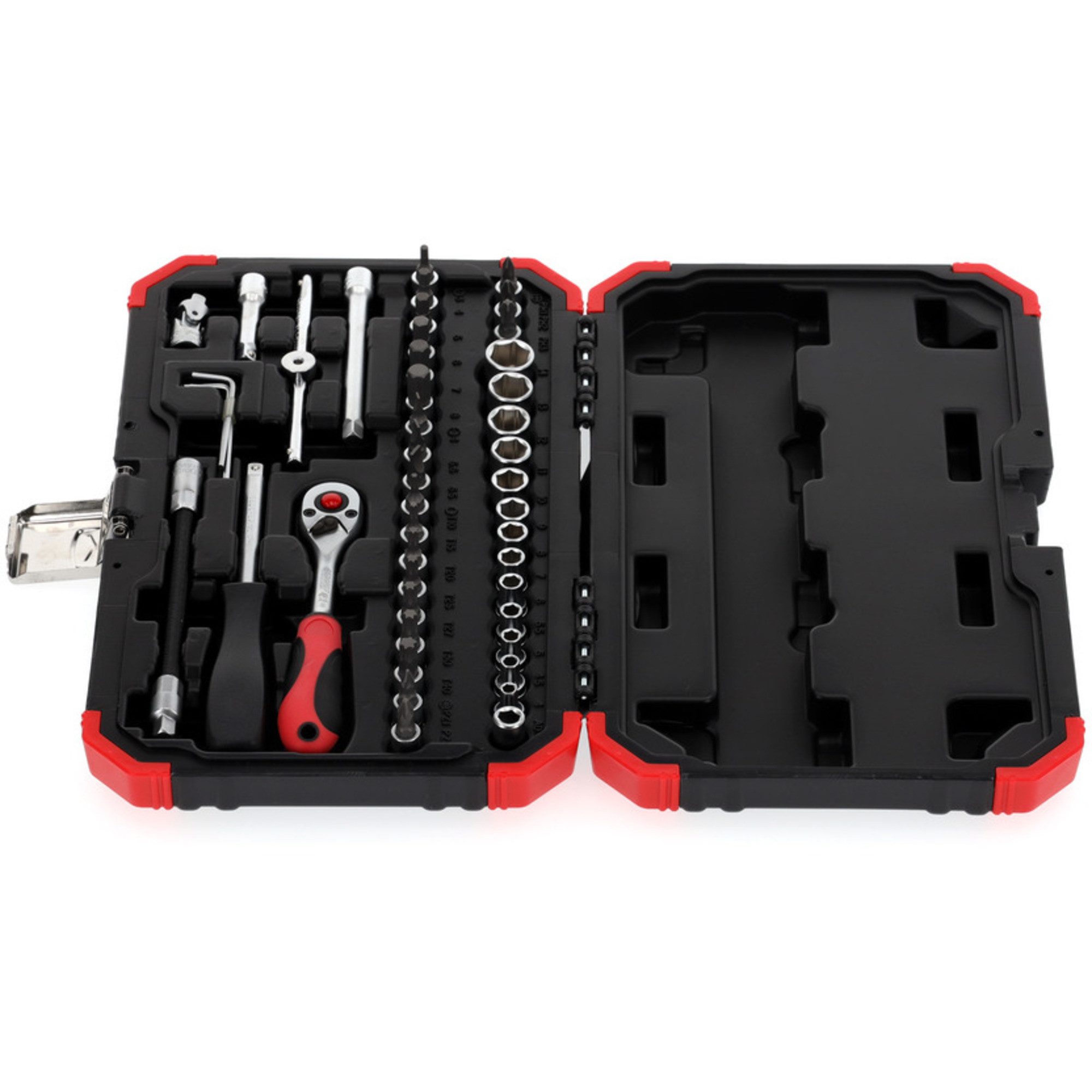 Gedore Ratsche GEDORE Red Steckschlüssel-Satz 1/4", 46-teilig