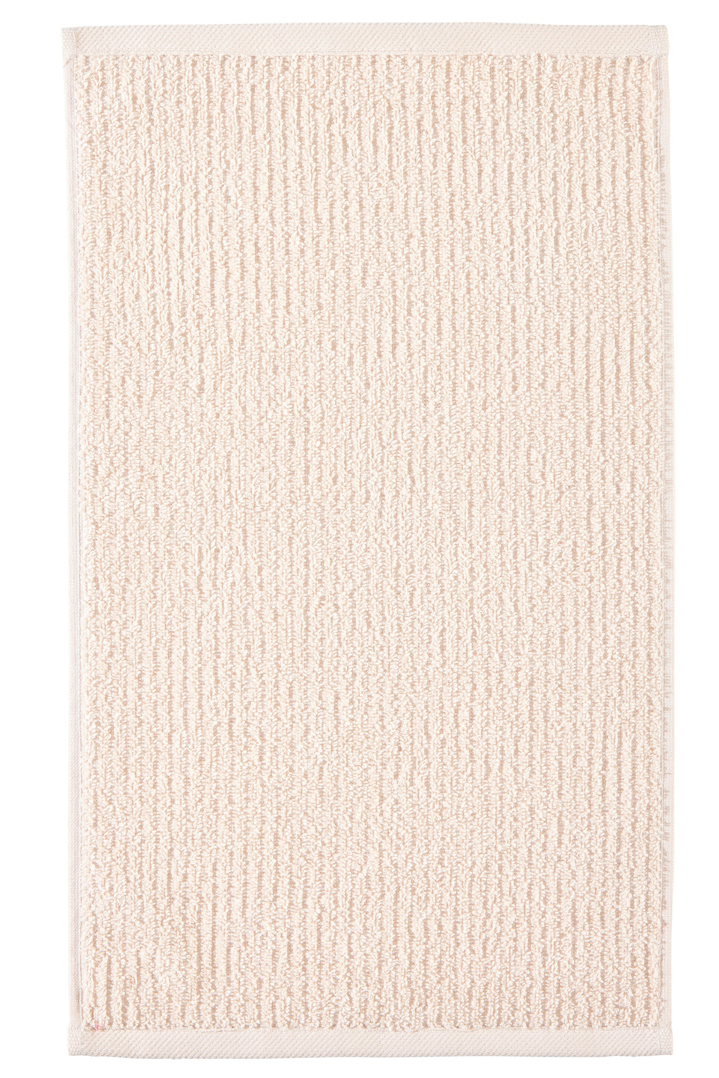 OTTO home Gästehandtücher Riva, 30x50, Premium Handtücher, 500 gr/m², Webfrottier (3-St), Hoch-Tief-Struktur, Streifen, weich, 5 Jahre Garantie – Bild 4 von 5