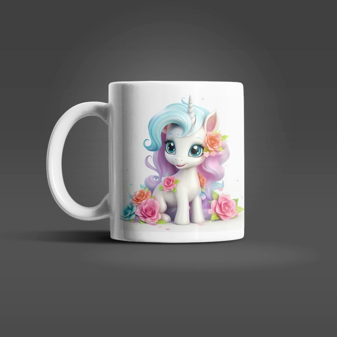 Einhorn WS-Trend Kinder Tasse Unicorn ml Keramik, Geschenkidee, Teetasse Süßes Tasse 330