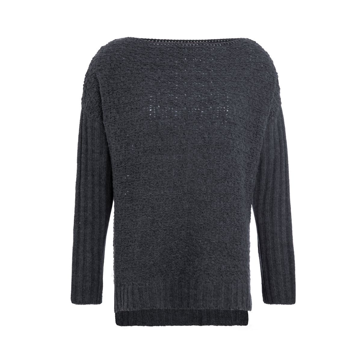 Knit Factory Strickpullover Emily Strickpullover Anthrazit 40/42 (1-tlg)