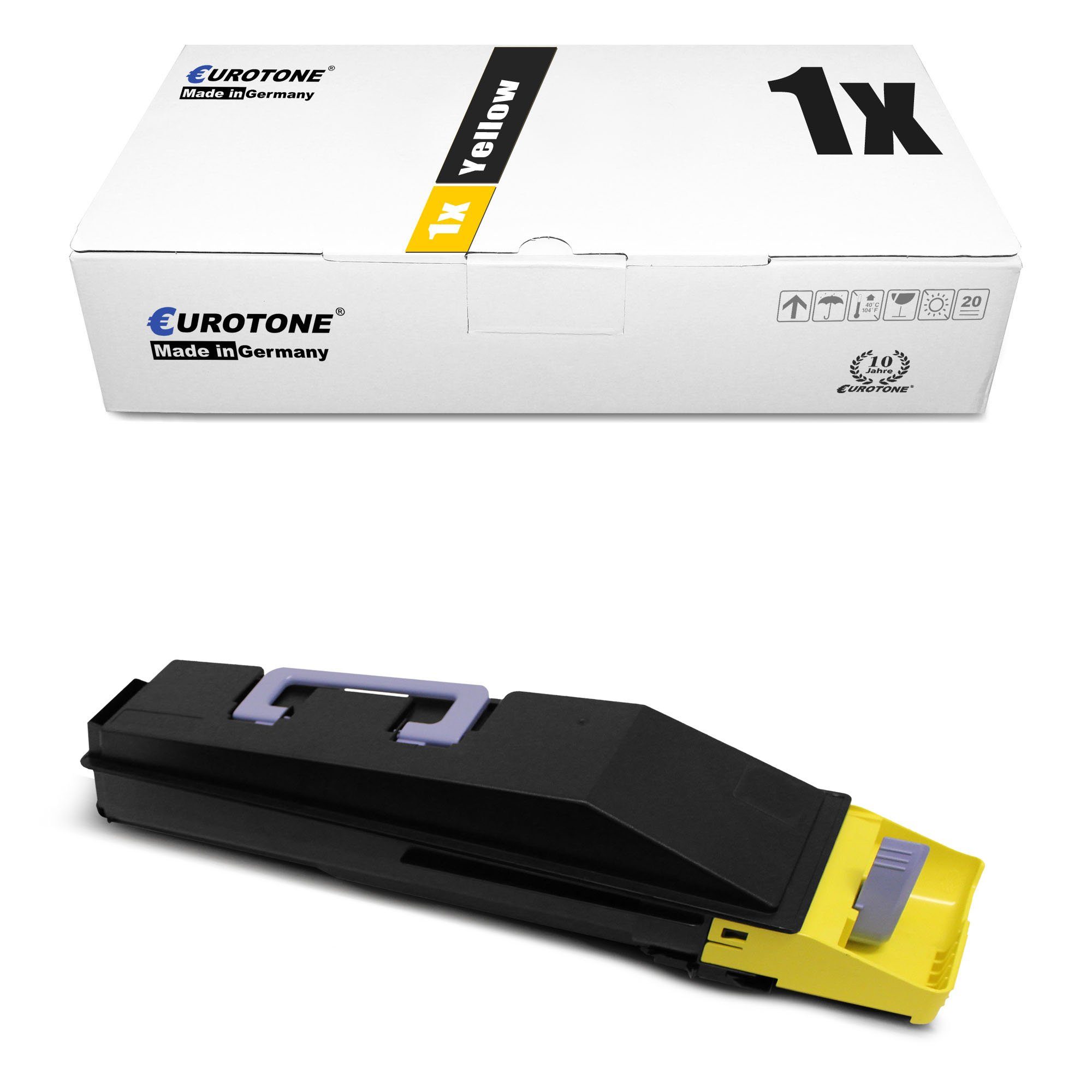 Eurotone Tonerkartusche Toner ersetzt Kyocera 1T02H7AEU0 TK-855Y Yellow