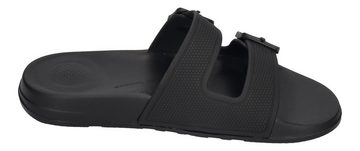 Fitflop IQUSHION TWO-BAR BUCKLE SLIDES Zehentrenner Black