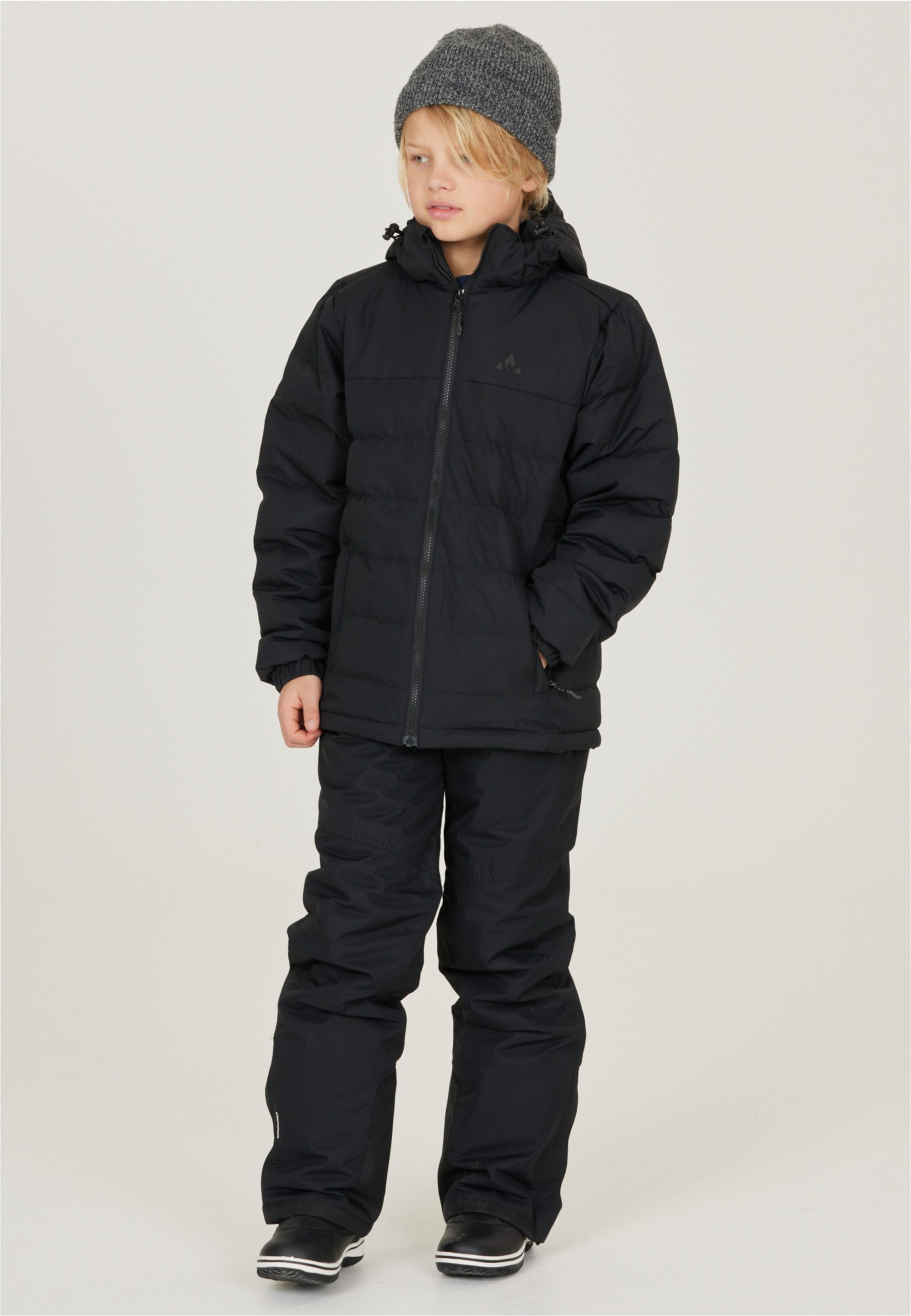 mit Eigenschaft wasserabweisender Carseno Outdoorjacke WHISTLER schwarz Jr.