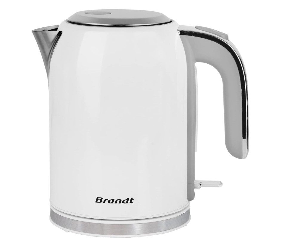 Brandt Wasserkocher BO1704W, 1.7 l, 2200 W, Thermosicherung, Abnehmbarer Filter