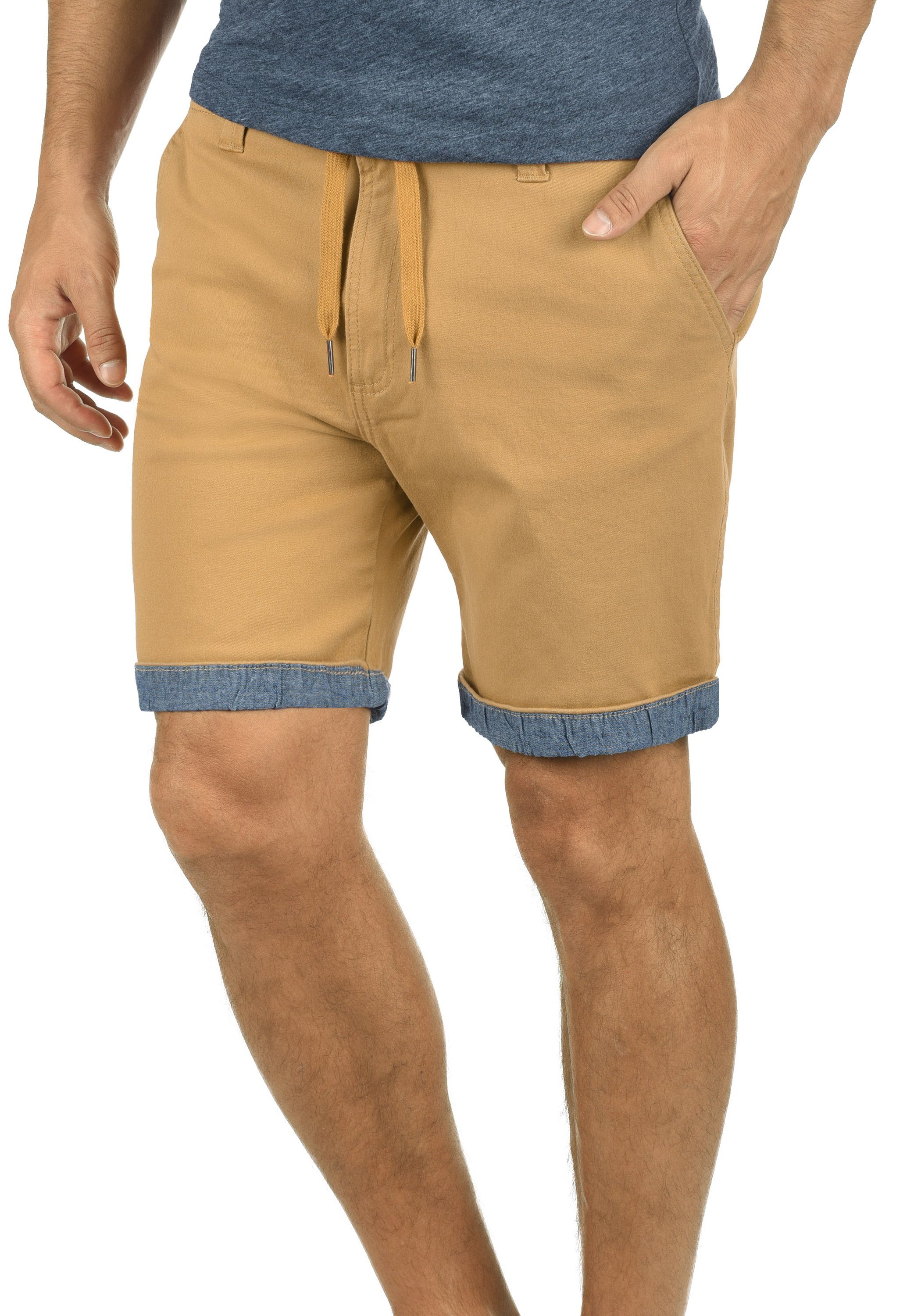 !Solid Chinoshorts SDLagoa kurze Hose mit umgeschlagbaren Hosenbeinen in Kontrastfarbe Apple Cinnamon (6591)