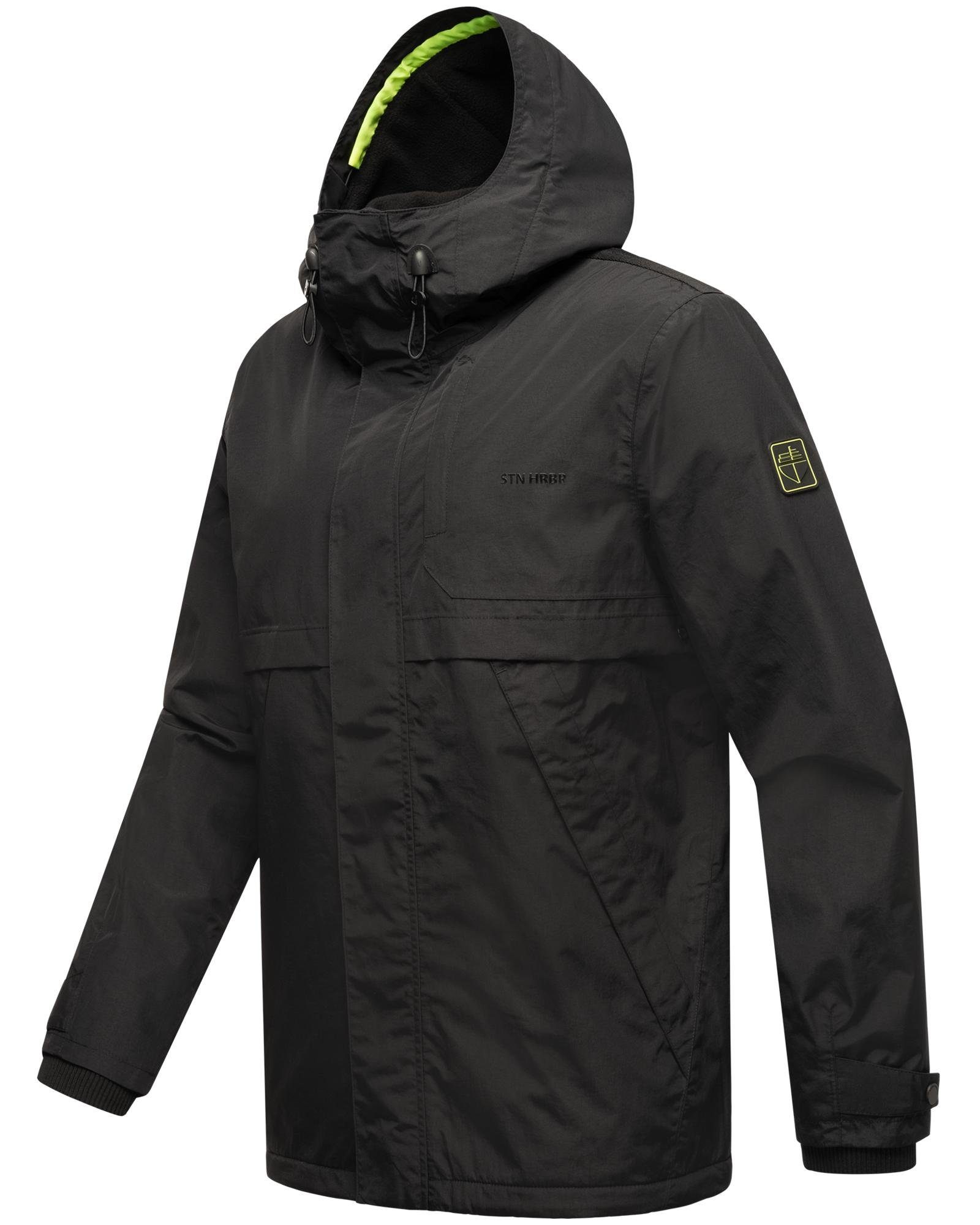 Stone Harbour Regenjacke Zanjaar Herren Übergangsjacke mit Fleece-Futter