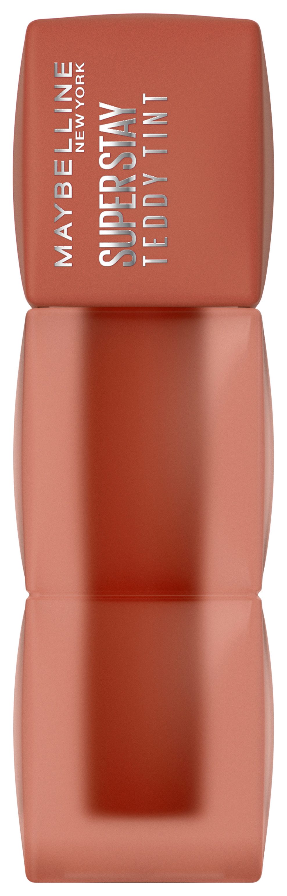MAYBELLINE NEW YORK Lippenstift SUPER STAY TEDDY TINT LIPPENSTIFT, mit weichem Teddy-Applikator