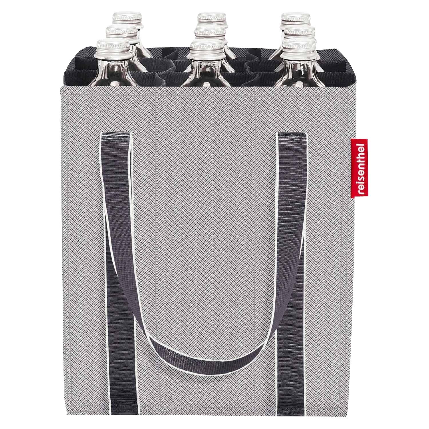 REISENTHEL® Tragetasche BOTTLEBAG, Flaschentasche, Grau, Schwarz