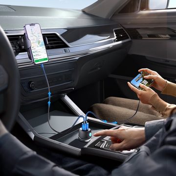 JOYROOM Autoladegerät Schnellladegerät 60W USB-C USB-A Schwarz Schnelllade-Gerät