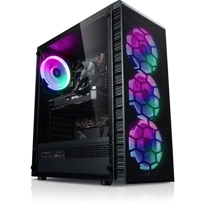 Kiebel Tricera V Gaming-PC (AMD Ryzen 5 AMD Ryzen 5 5500 RTX 3060 32 GB RAM Luftkühlung ARGB-Beleuchtung)