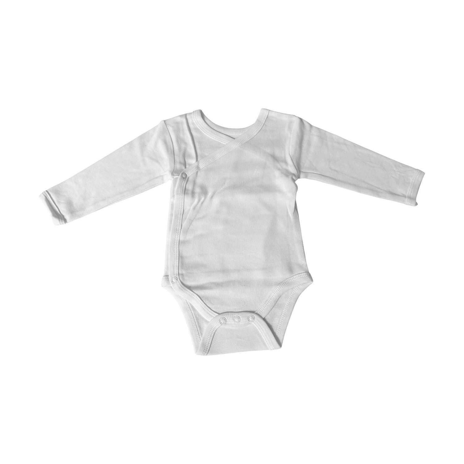 Strampler Neugeborenen Body Langarm » Baby Langarmbody Weiß