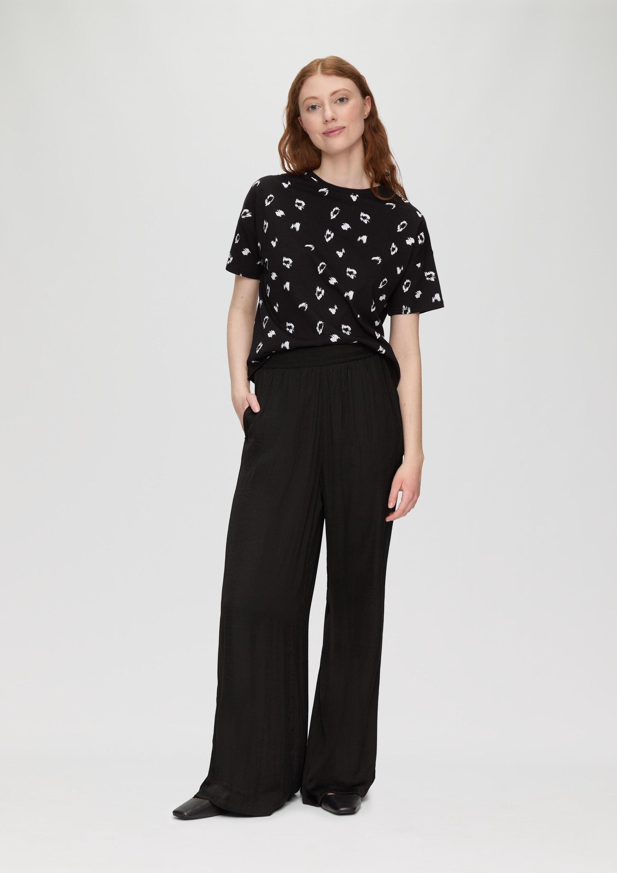 QS Chinos Hose Culotte aus Satin günstig online kaufen