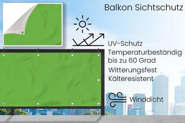 MuchoWow Balkonsichtschutz Grün - Farben - Natur (1-St) Balkonbanner, Sichtschutz für den Balkon, Robustes und wetterfest