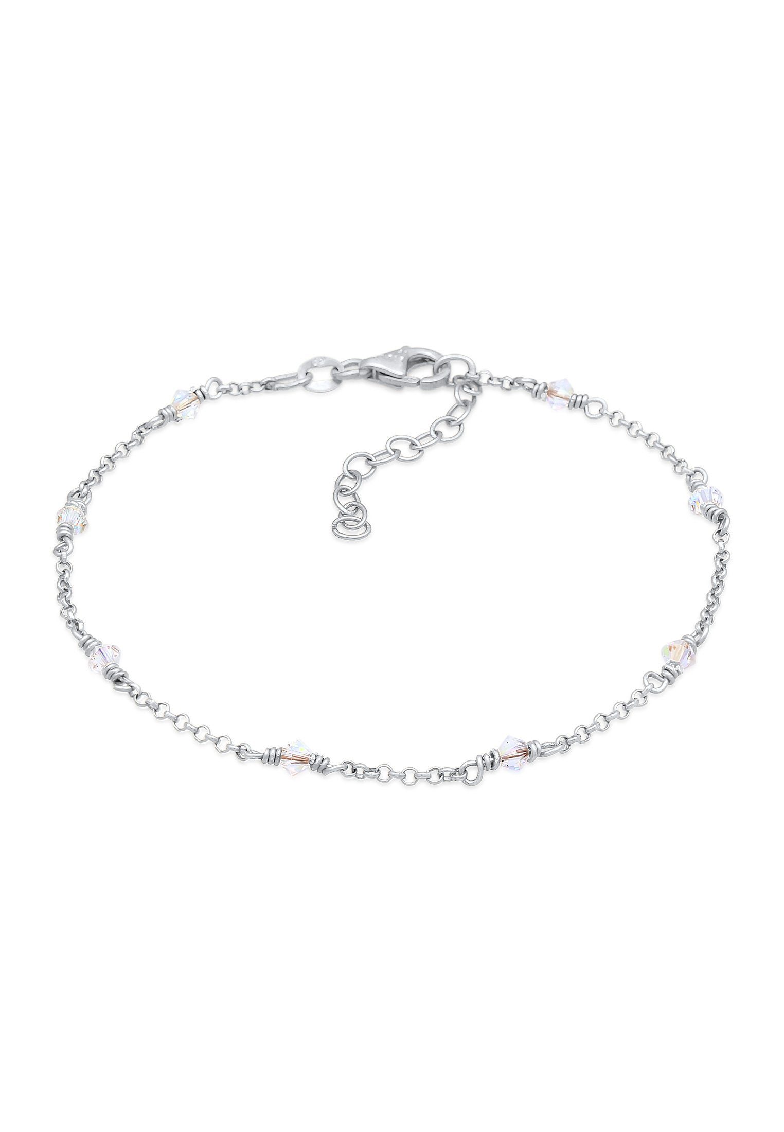 Elli Armband Klassiker Elegant Kristalle 925 Silber, Elegant, glamouröse,  aus glänzendem Silber 925
