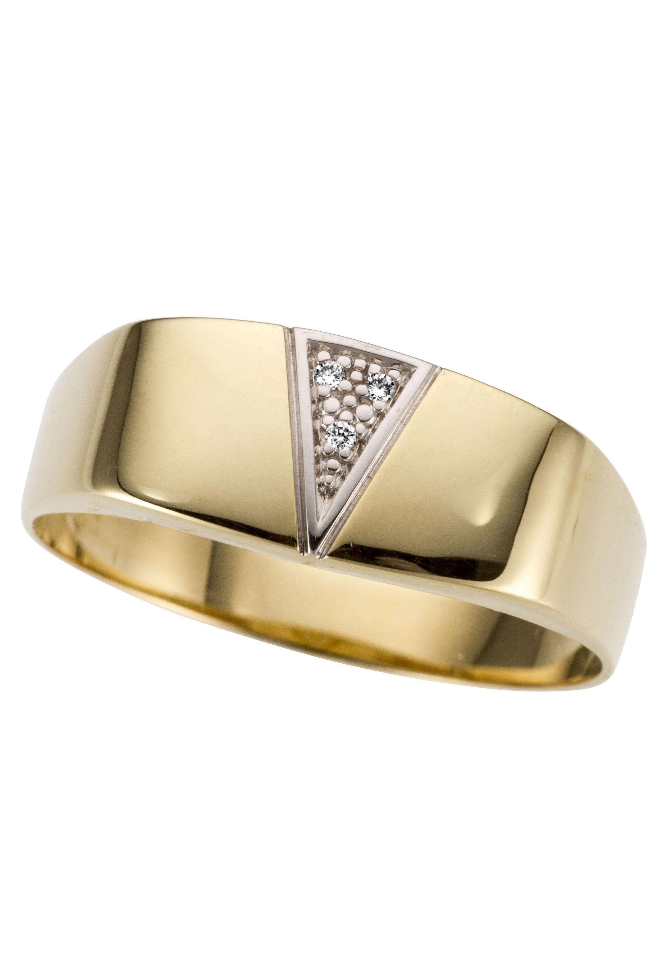 Goldring Schmuck Geschenk Gold 333 Herrenring Goldring Siegelring