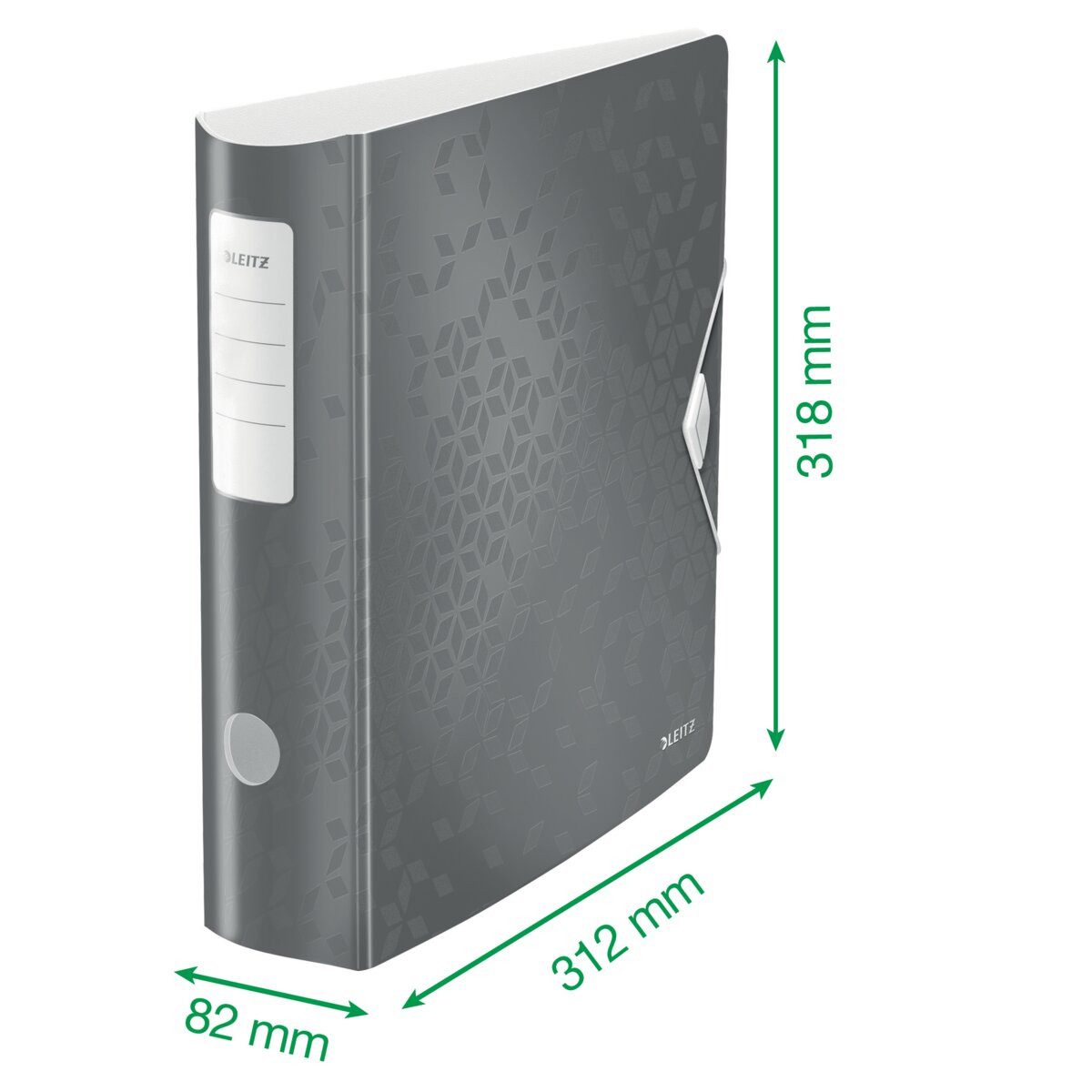 LEITZ Aktenordner Ordner Active Wow A4 Polyfoam breit grün Packung mit 5 Stück